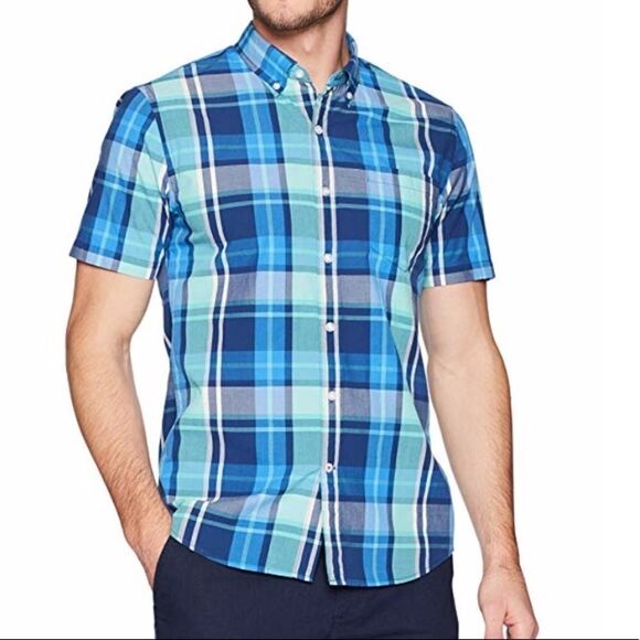Goodthreads Slim-Fit Short-Sleeve Plaid Shirt (C9) - Picture 1 of 7